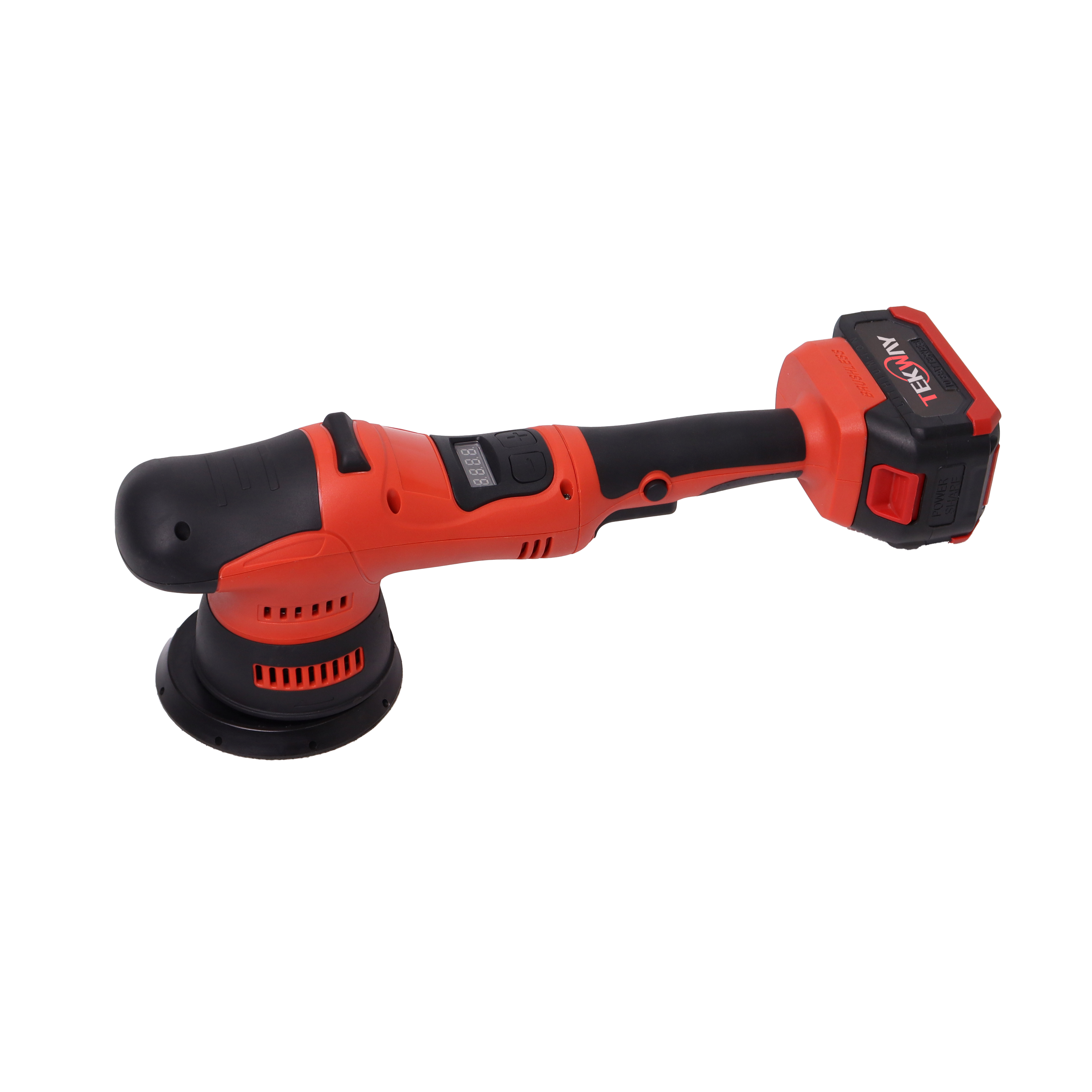 21V Brushless Cordless Dual Action Polisher with Battery for Car Automotive Polishing Machine