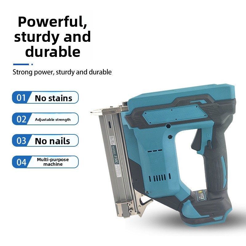 Portable Industrial &amp; DIY Grade Cordless Lithium Electric Stapler Nail Gun Multifunctional Metal Construction
