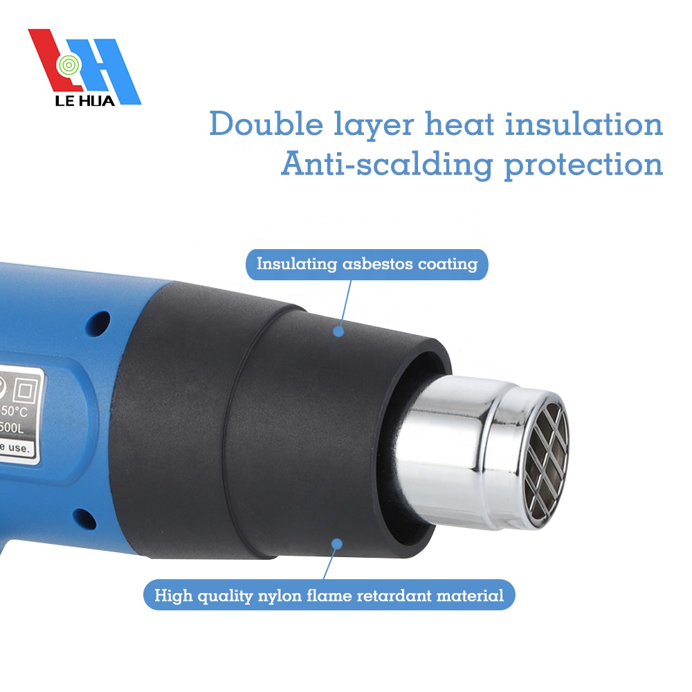 Hot Air Blower 2000W Heat Gun for Shrink Wrap Label Bands Packaging