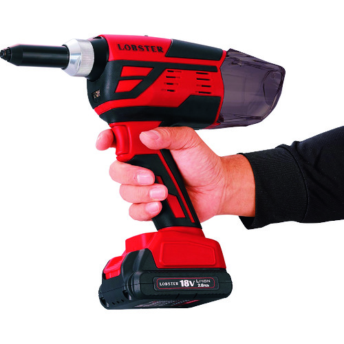 Ultra High Speed Durable Lobtex R2B1 18V Brushless Cordless Lithium-ion Battery Electric Rivet Gun Riveter Tool 10.5kN 21mm