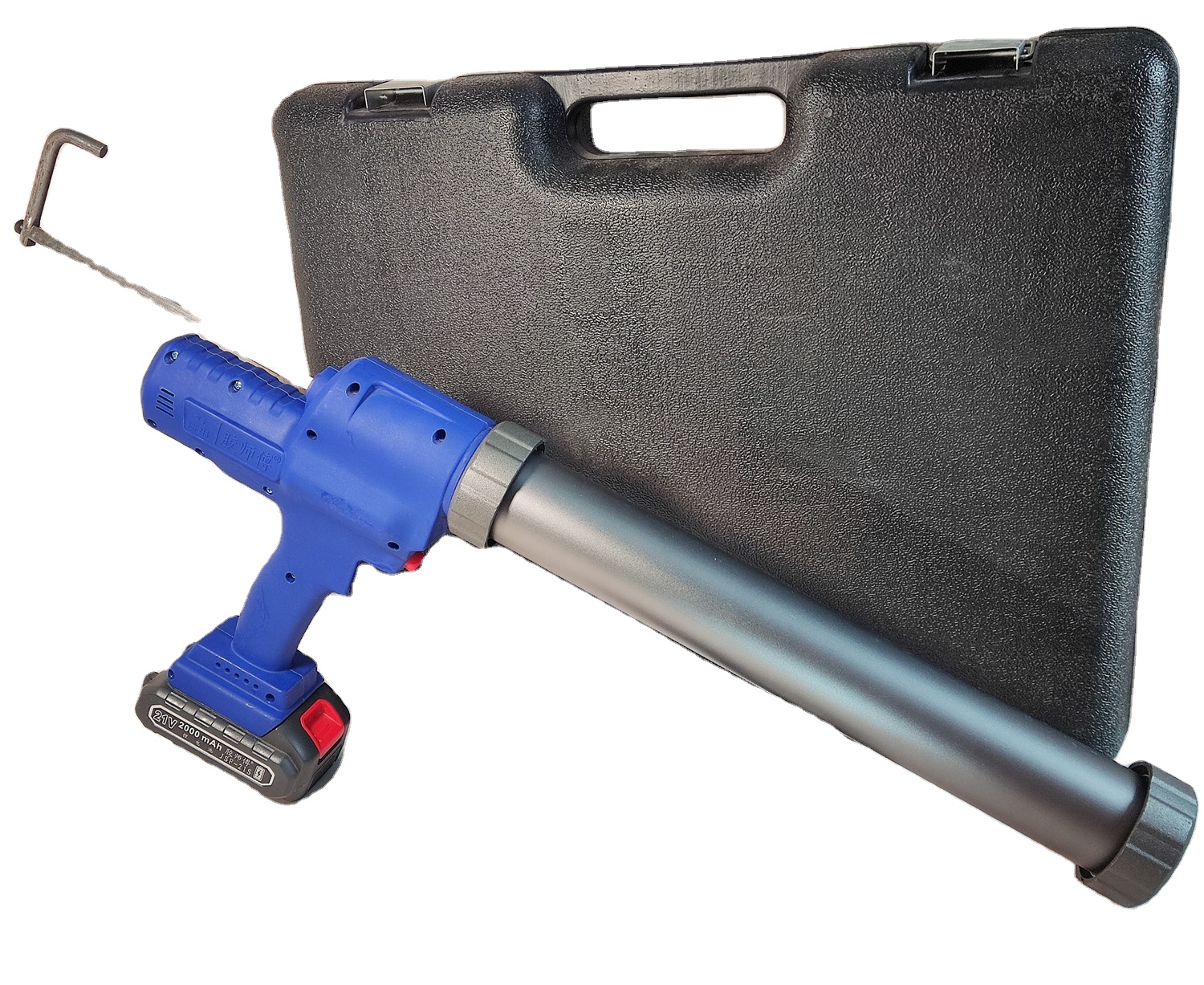 21V Battery Industrial Grade 300ml/600ml Electric Caulk Gun with 2pcs Lithium Batteries Cartridge and Sausage Sealant for Cars