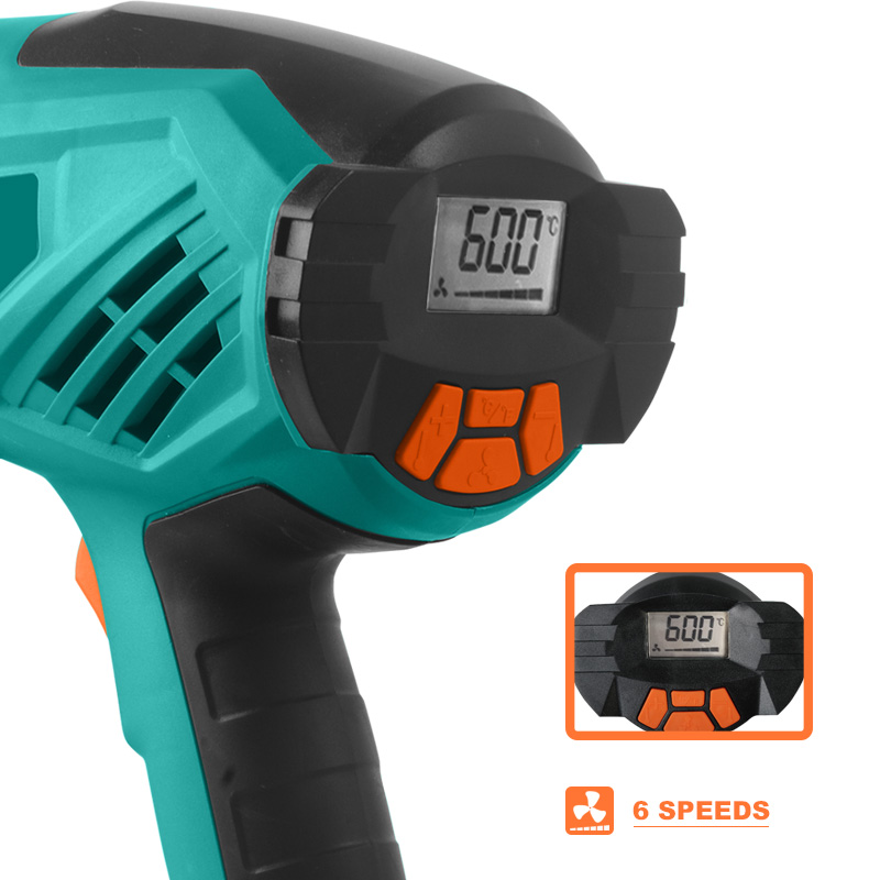 Power Action HG2000V 2000W Adjustable Hot Air Heat Gun 2 LEVEL