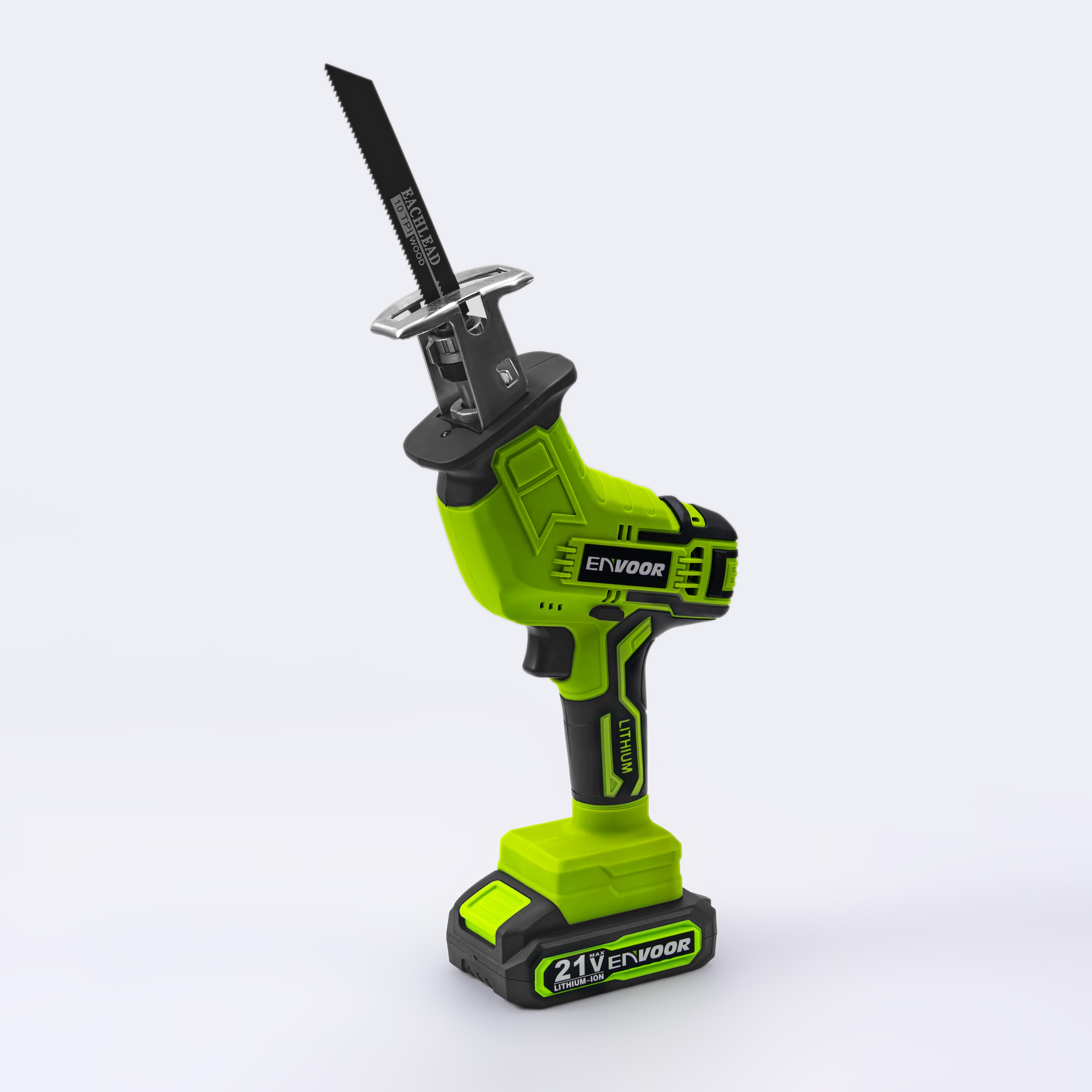 Professional Lithium Battery Saw 21V Household Cordless Saber Electric Reciprocating Saw