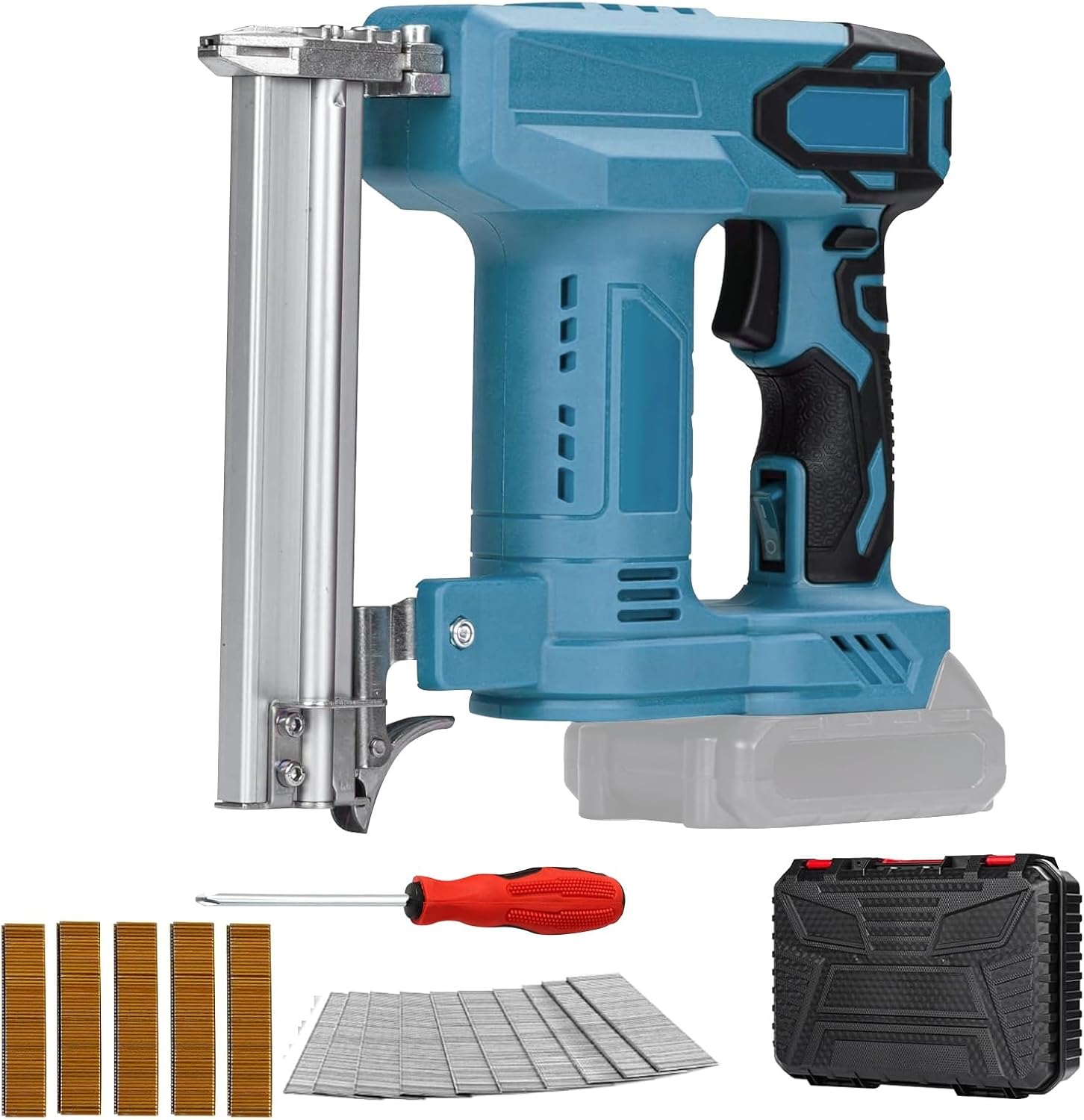 21V Lithium Battery Metal Industrial Grade Single/dual Use Portable Brushless Nail Gun for Home Decoration