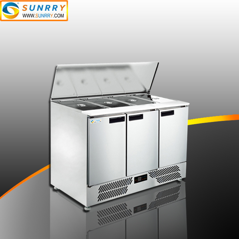 Best Quality Display Refrigerated Counter Salad Bar Prep Table