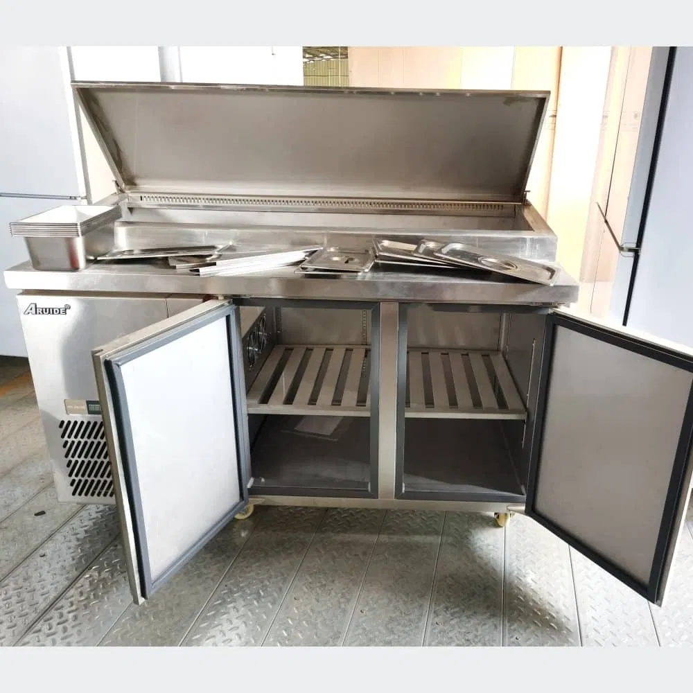 Pizza Counter Bench Chiller Refrigerated Pizza Prep Table