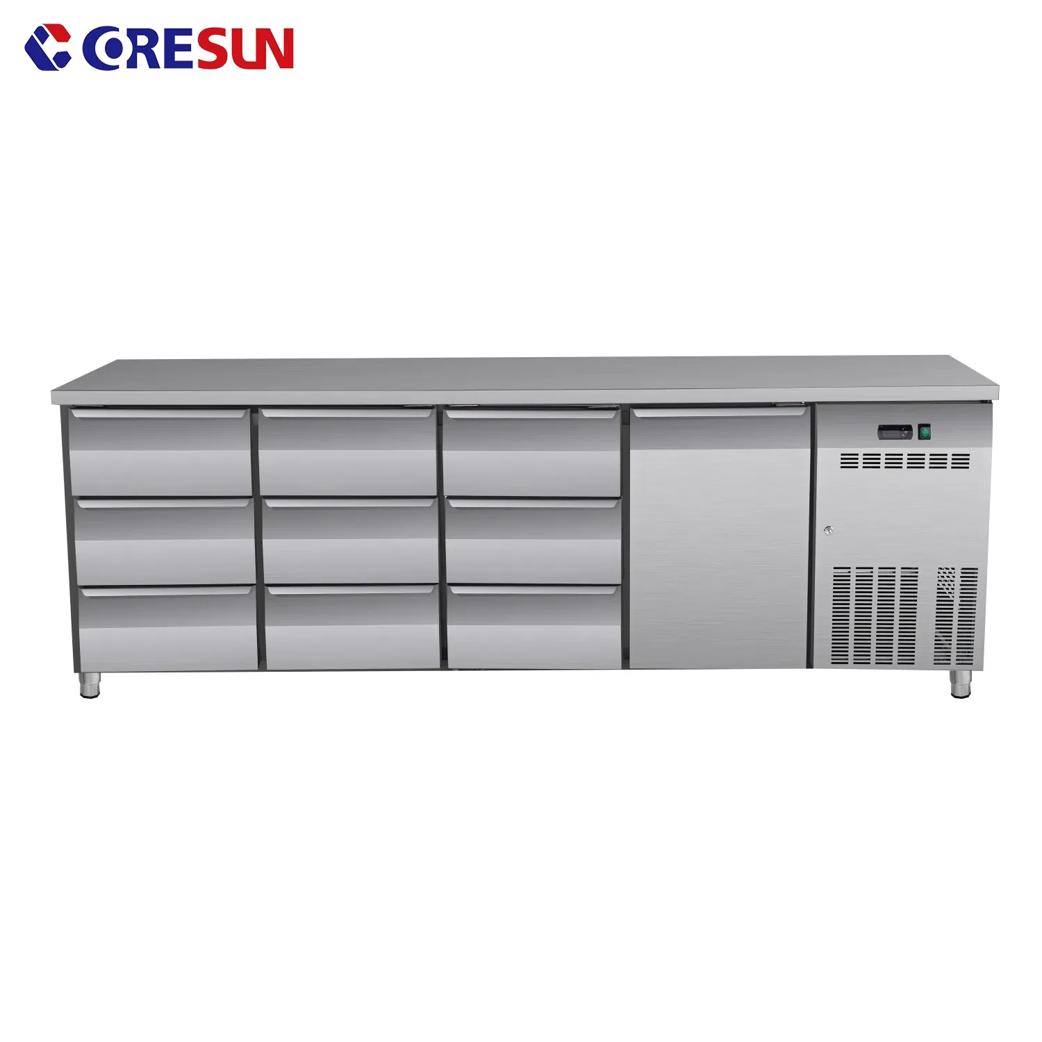 Commercial Refrigerated Pizza Prep Table with Undercounter Storage