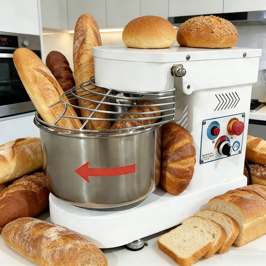 Kitchen Equipment Bakery Equipment 3kg Dough Mixer Food Mixer Planetary Mixer 7L Bowl Egg Mixer