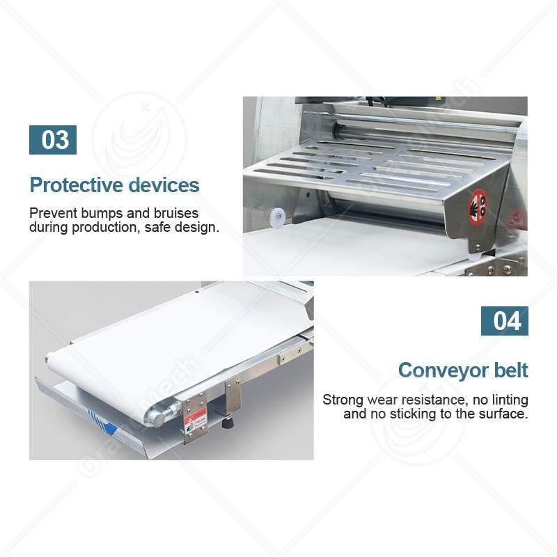 Commercial Benchtop Counter Table Bake Pastry Pizza Croissant Dough Roller Sheeter Machine