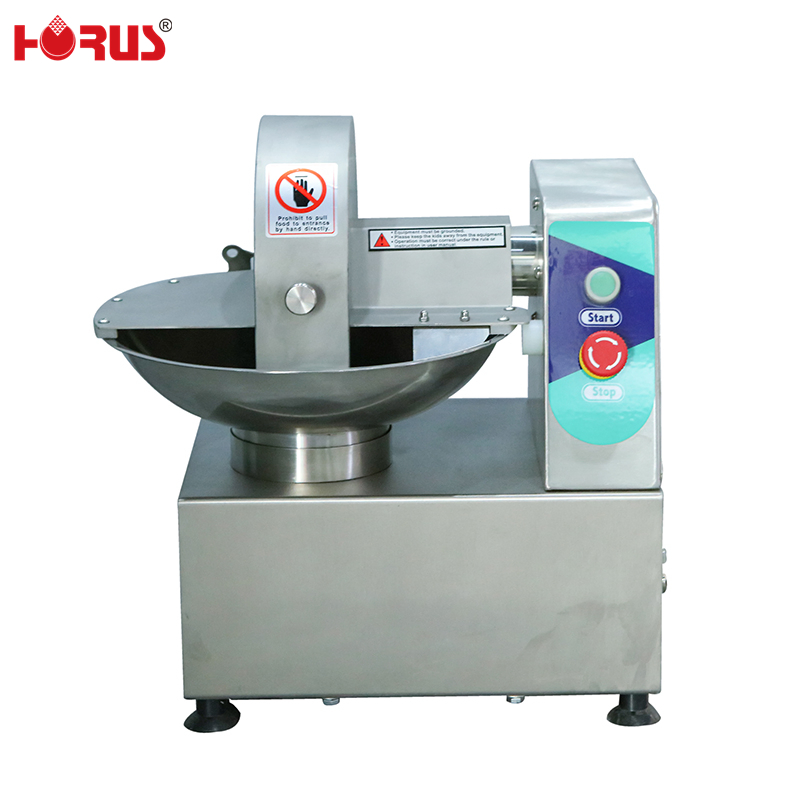 Horus Restaurant Table Top Meat Vegetable Fruit Onion Bowl Cutter Machine Butcher Horizontal Bowl Cutter for Sale