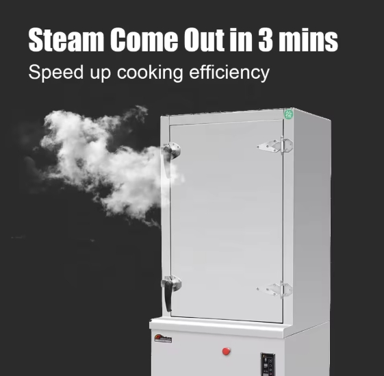 24 Trays Commercial Rice Cooker, 1100W Electric Large Capacity Smart Rice Cooker with Steam Function, Stainless Steel Food Warmer for Restaurant Catering Hotel