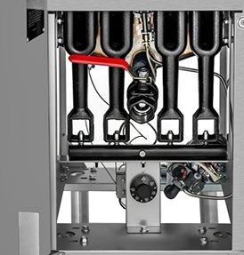 High Quality Commercial 4 Burners Gas Deep Fryer