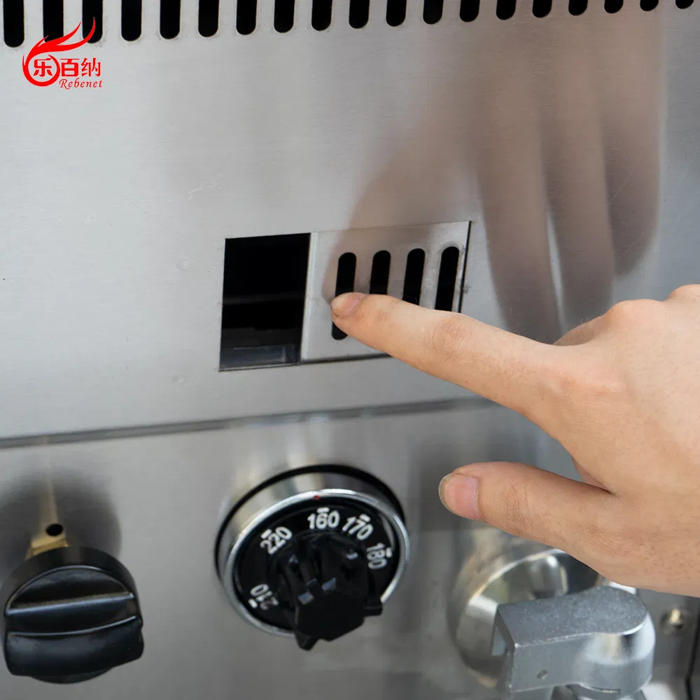 8L+8L Professional Commercial Countertop Gas Fryer Double Tank Deep Chicken Machine 2 Baskets 6 Kw 20478 BTU Stainless Steel Chips Equipment for Restaurant