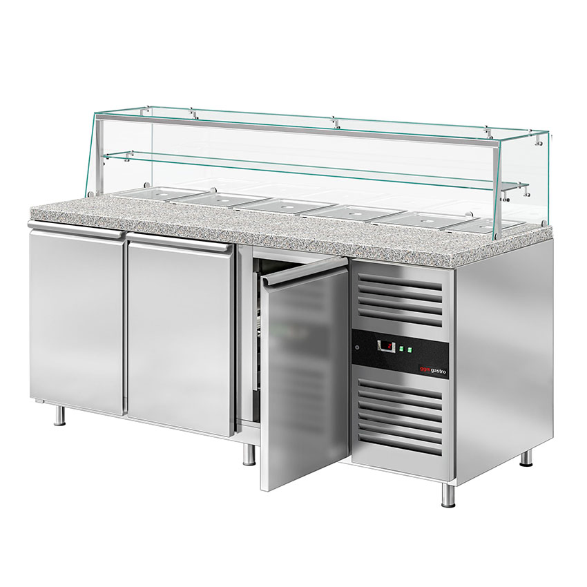 Salad Bar Counte Design Refrigerated Pizza Prep Table Sts2000nod#Gssts2000o