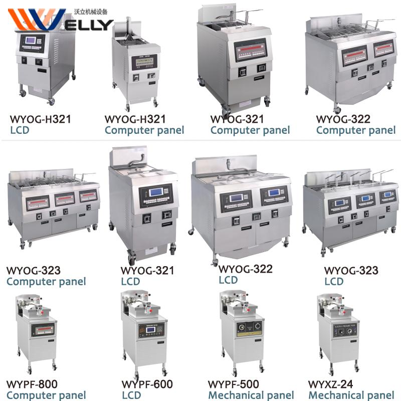 Industrial Cheap Electric Henny Penny Double Deep Pressure Fried Chicken Fryers Gas Single for Fish Commercial