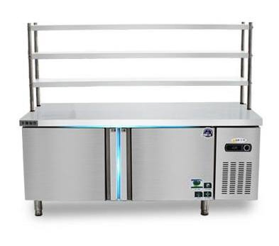 Refrigerated Workbench High Quality Stainless Steel Restaurant Kitchen Prep Station Table