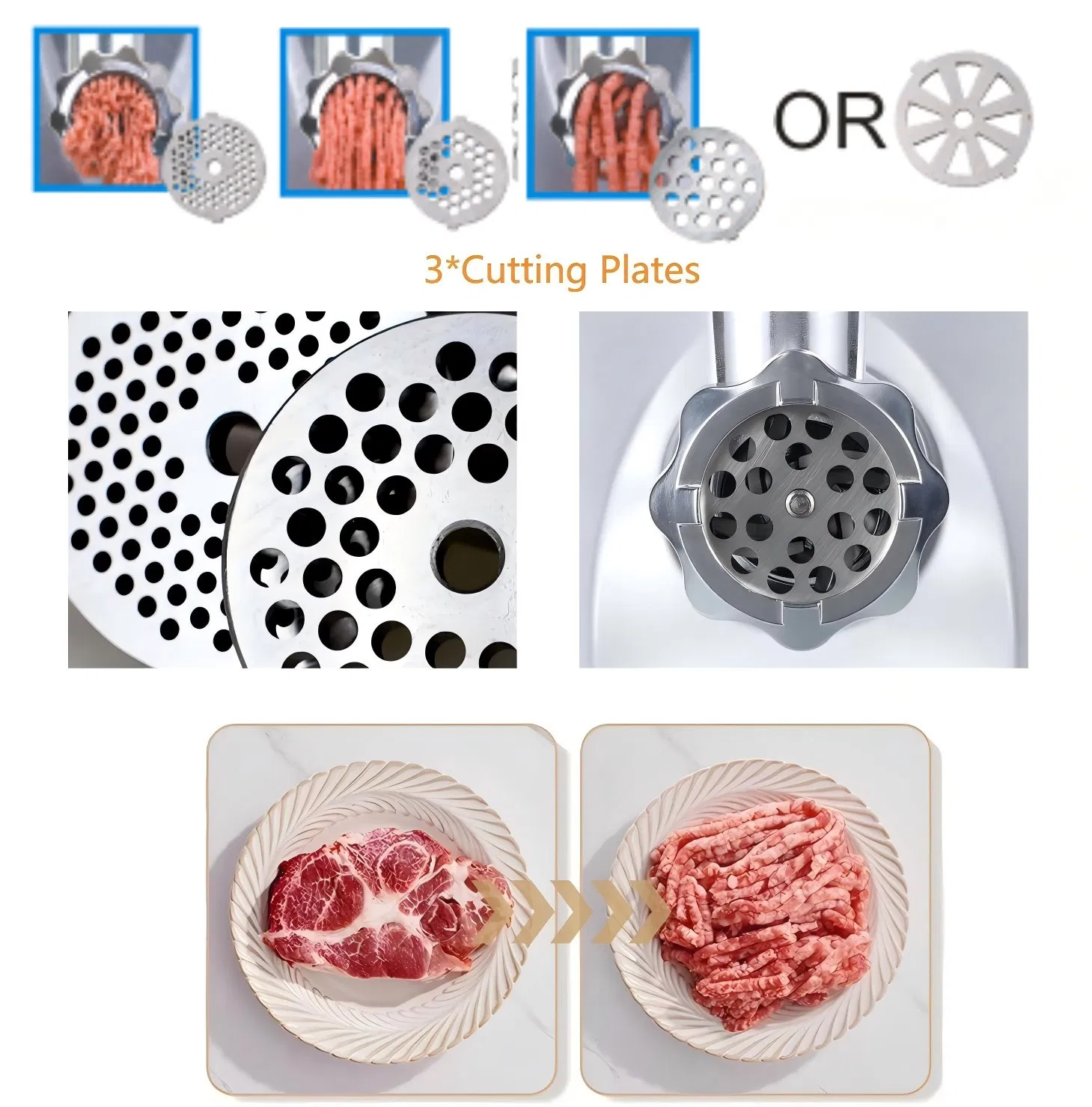 Powerful Electric Meat Grinder for Heavy-Duty Meat Grinding Food Preparation