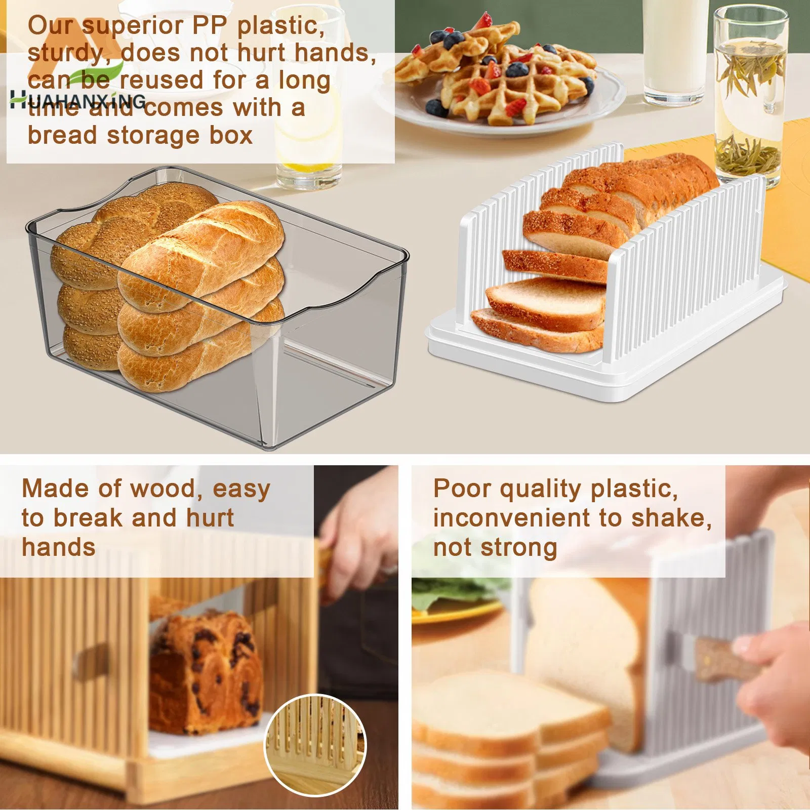 Bread Slicer Designed for Seamless Slicing and Crumb Management