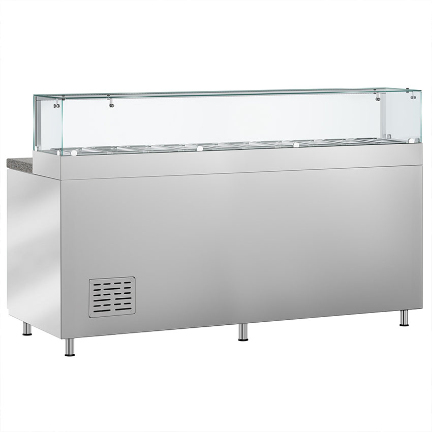 Professional Stainless Steel Pizza Refrigerated Prep Work Table