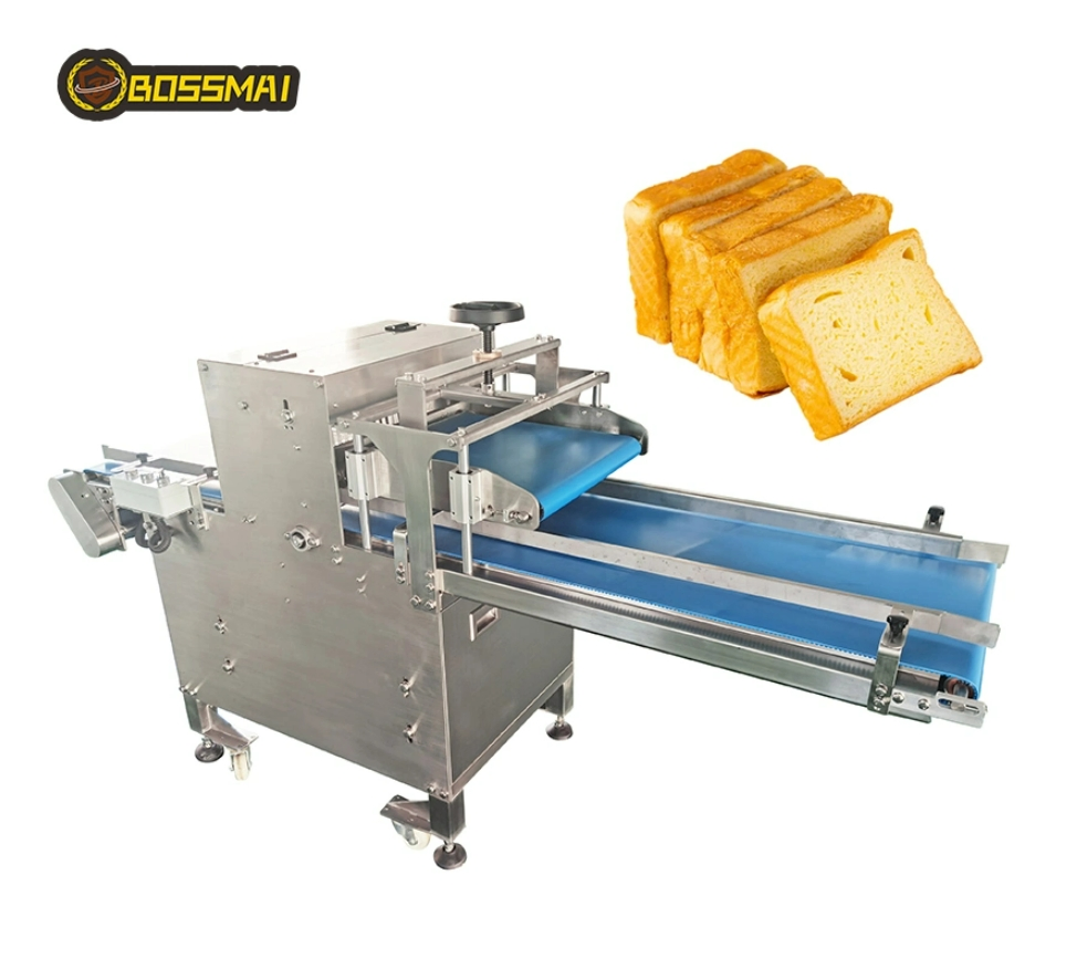 OEM Costomed Thickness Commercial Continuous Bread Slicer for Western Food Toast Cutter Machine