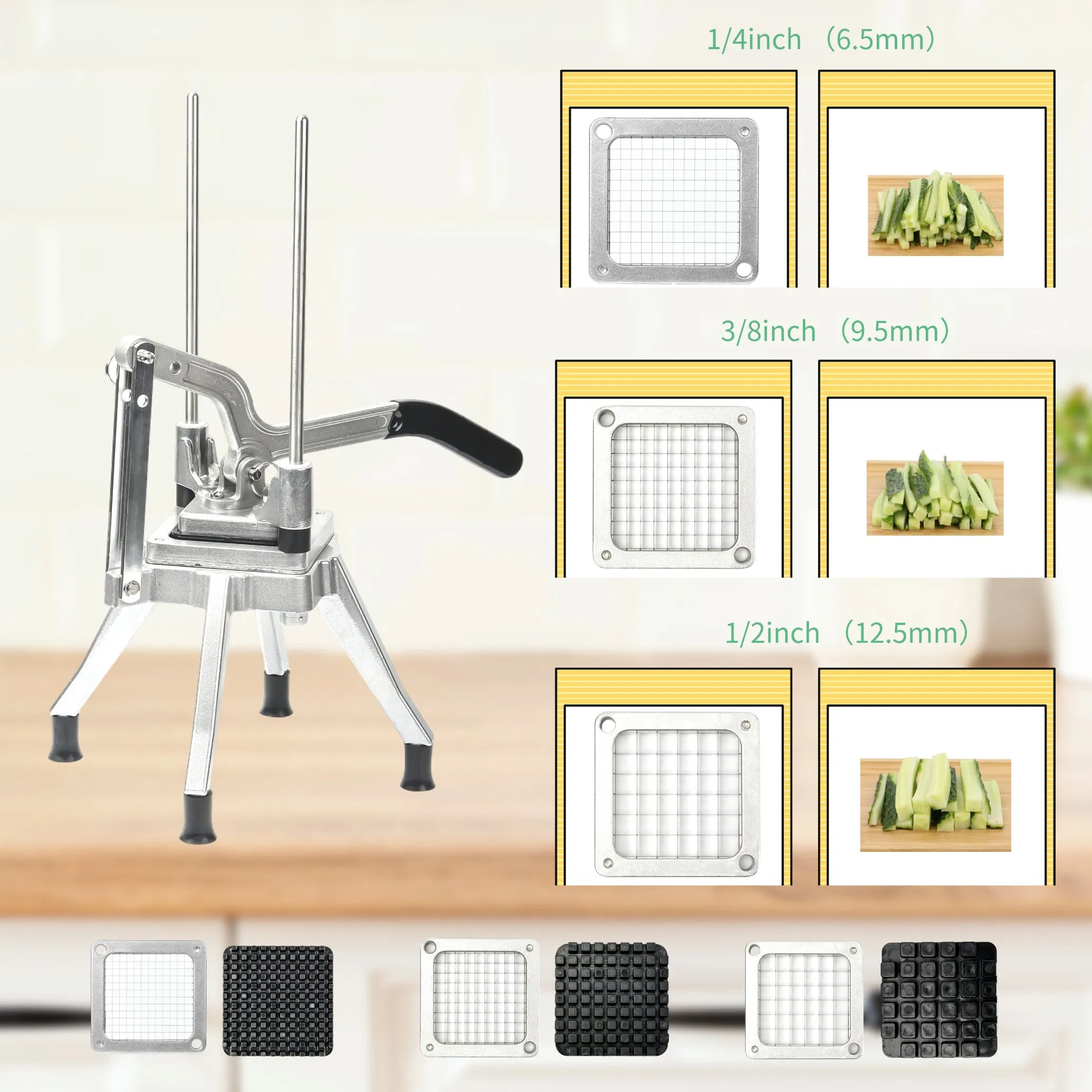 Versatile 3/8" Vegetable Dicer Cutter for Quick and Easy Food Preparation