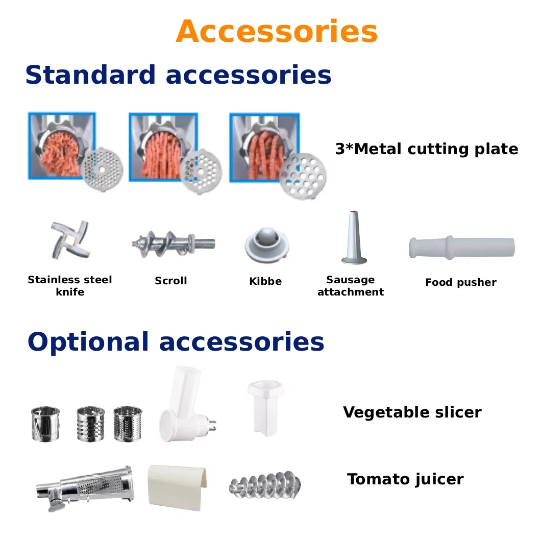 Powerful Electric Meat Grinder for Heavy-Duty Meat Grinding Food Preparation