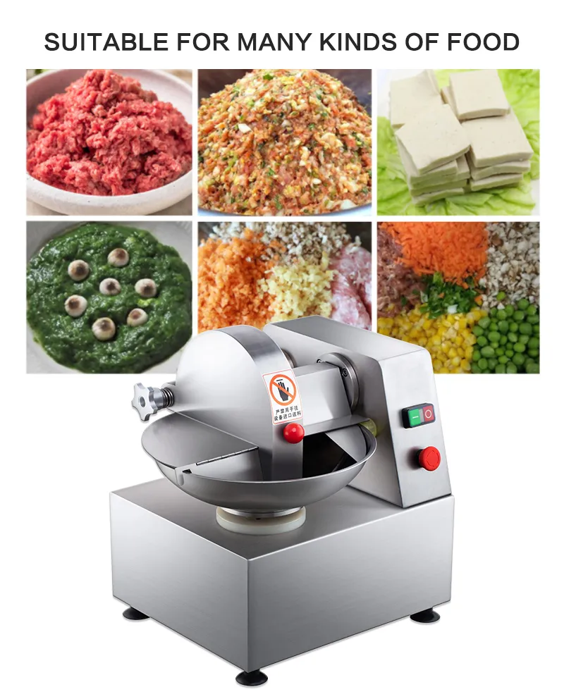 Meat Vegetable Bowl Cutter Machine