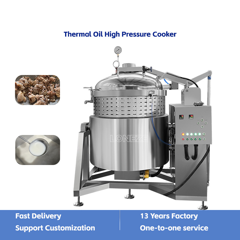 300 Liter Industrial Pressure Cooker Large Commercial Cooking Kettle Pot Steam Cooker