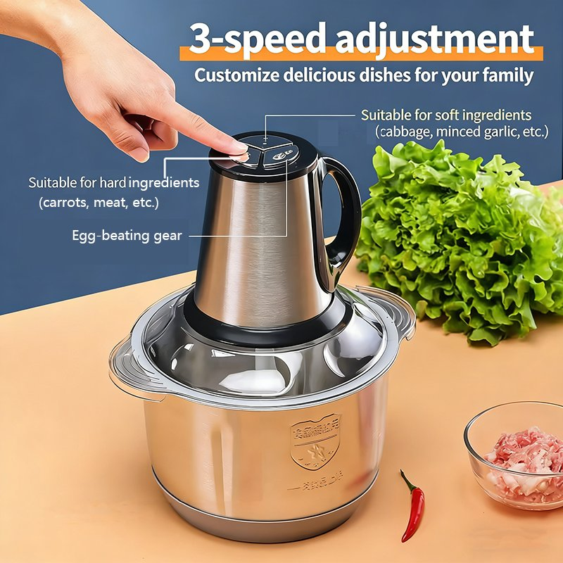 Food Processor Chopper 2-5L Picadora De Carne Meat Grinder