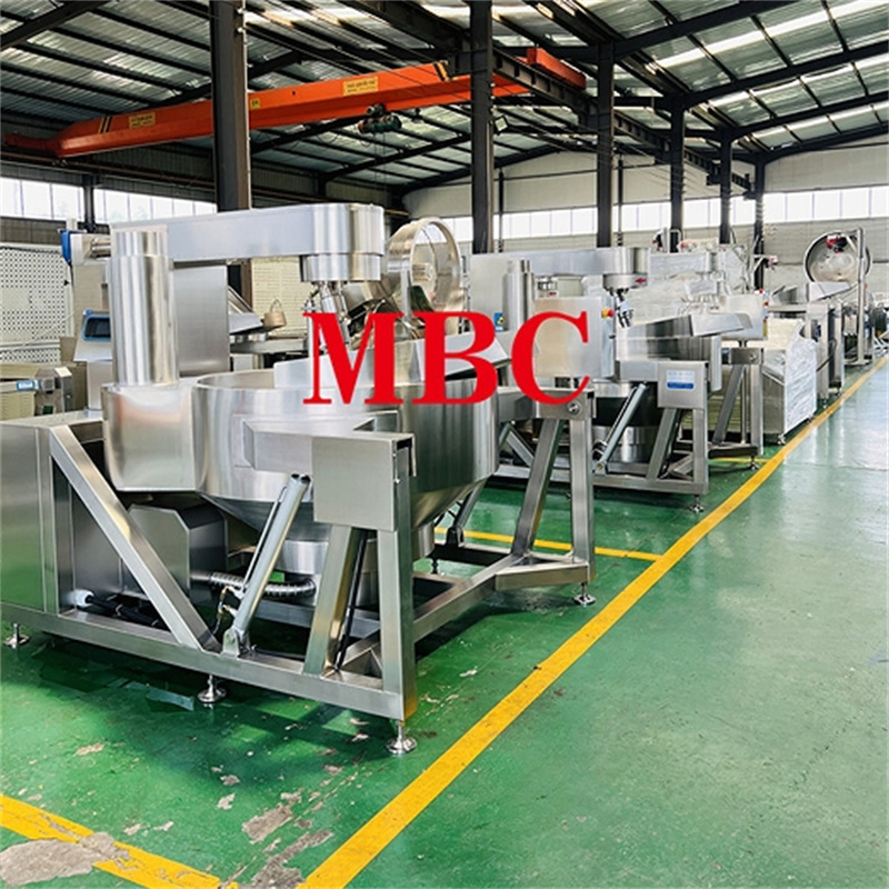 Steam /electricity/ gas heating Food steam jacketed kettle and cooker with agitator