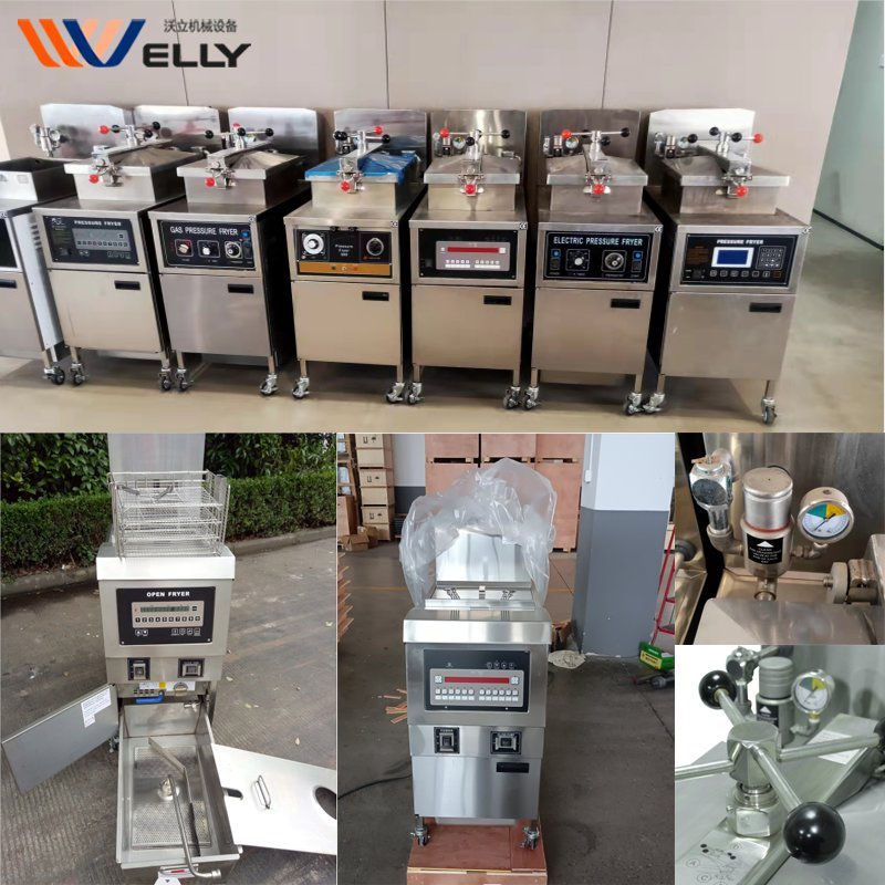Industrial Cheap Electric Henny Penny Double Deep Pressure Fried Chicken Fryers Gas Single for Fish Commercial