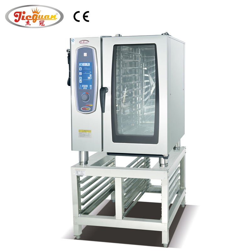 Automatic Fully Commercial Professional Kitchen China Combi Steamer Oven Machine Convection Bread Baking Electric Digital 10 Tray Restaurant Hotel Supplies