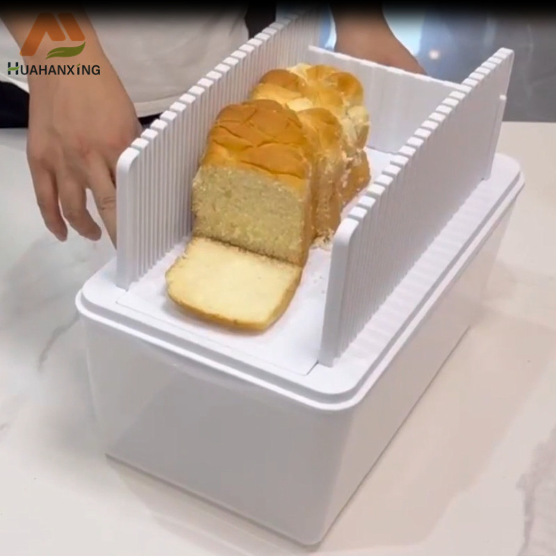 Complete Bread Slicer Kit with Transparent Box for Visible Food Storage