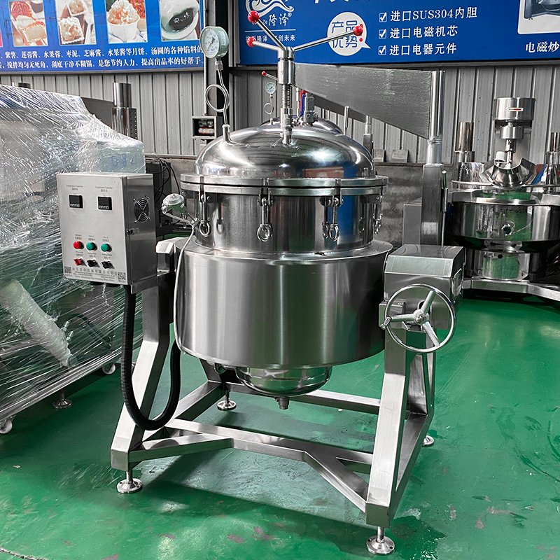 Industrial Commercial Big Capacity Cooking Kettle Electric Gas Steam Pressure Cooker Big Capacity