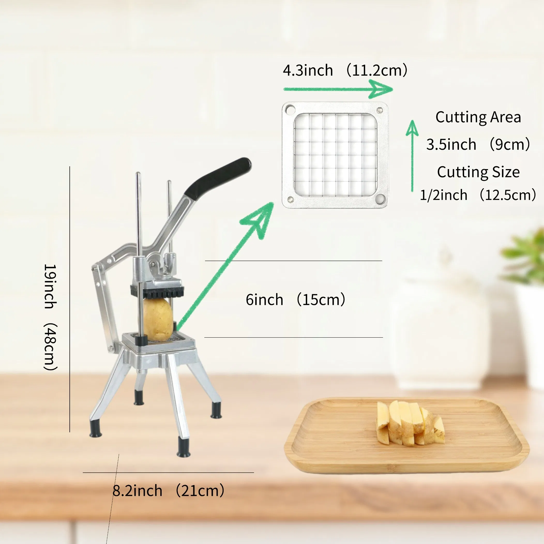 High-Quality 1/2-Inch Vegetable Dicer Cutter for Home and Restaurant Use