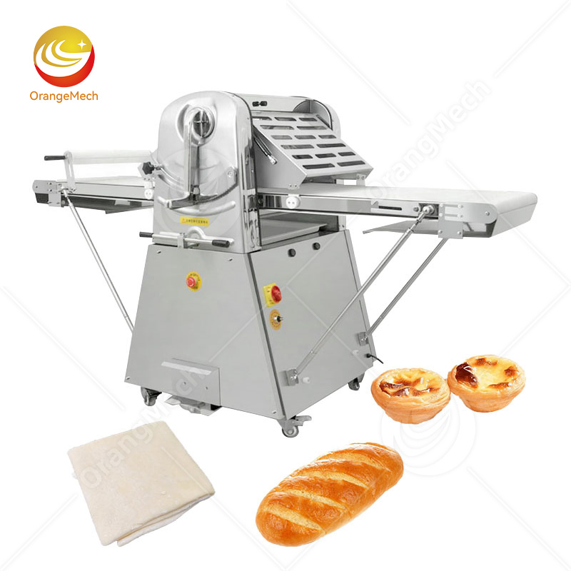 Automatic Electric Machine Pizza Donut Baklava Croissant Pastry Fondant Dough Sheeter