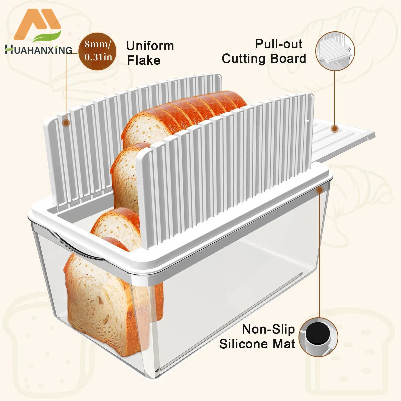 Bread Slicer Designed for Seamless Slicing and Crumb Management