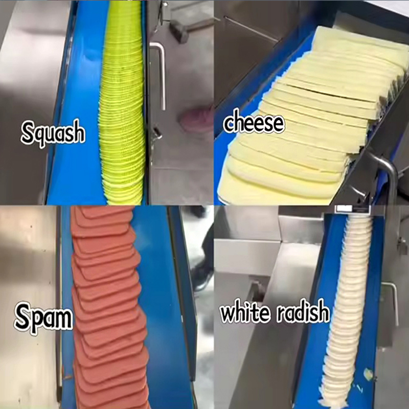 CE Certified Commercial Automatic Cooked Meat Slicer for Sausage, Ham, Bacon, Roast Meat Processing
