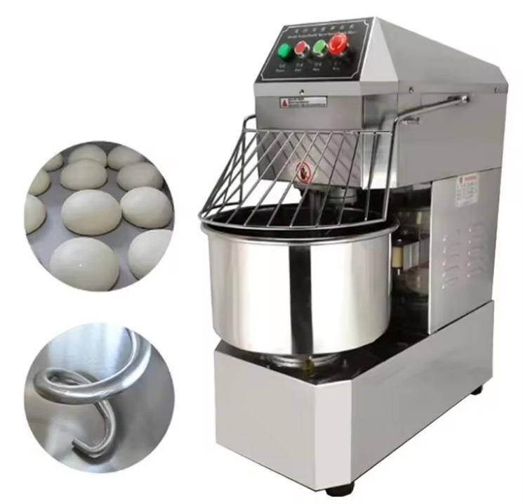 Commercial Spiral Dough Mixer Energy Saving CE Stainless Steel Bowl