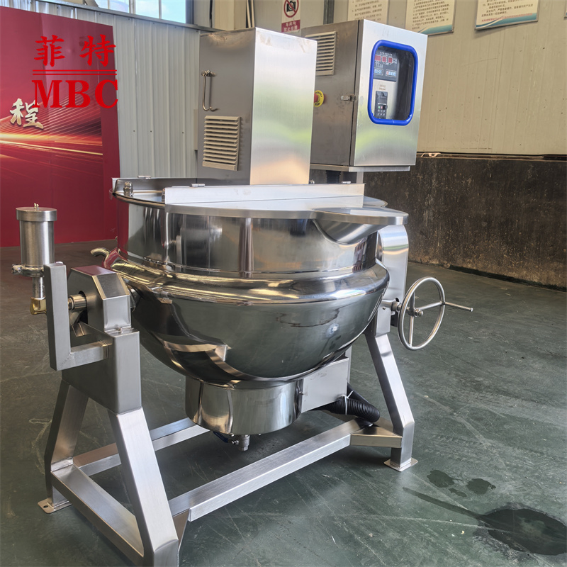 MBC Factory Direct-Sale Price Stainless steel tiltable steam cooker with Agitator