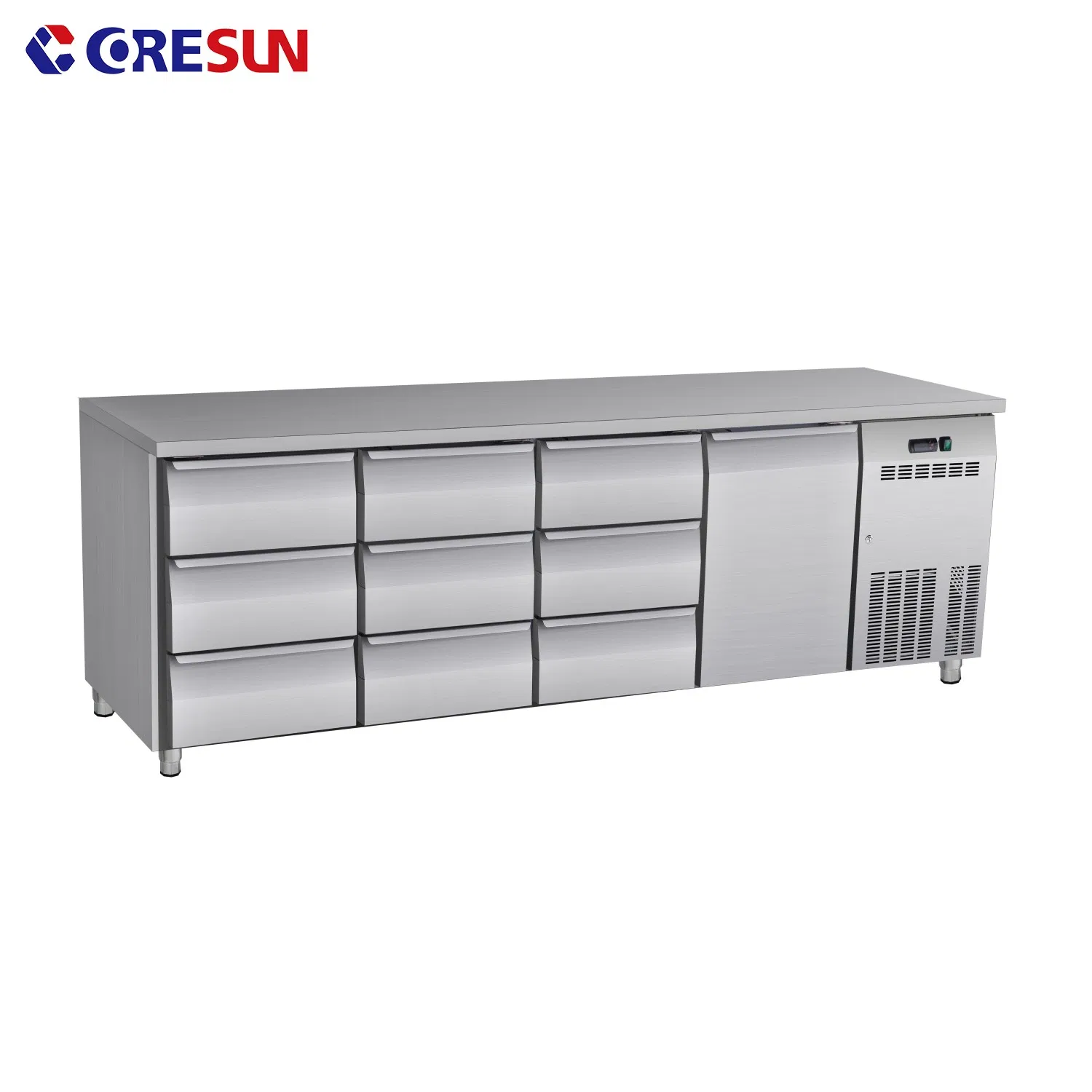 Commercial Refrigerated Pizza Prep Table with Undercounter Storage