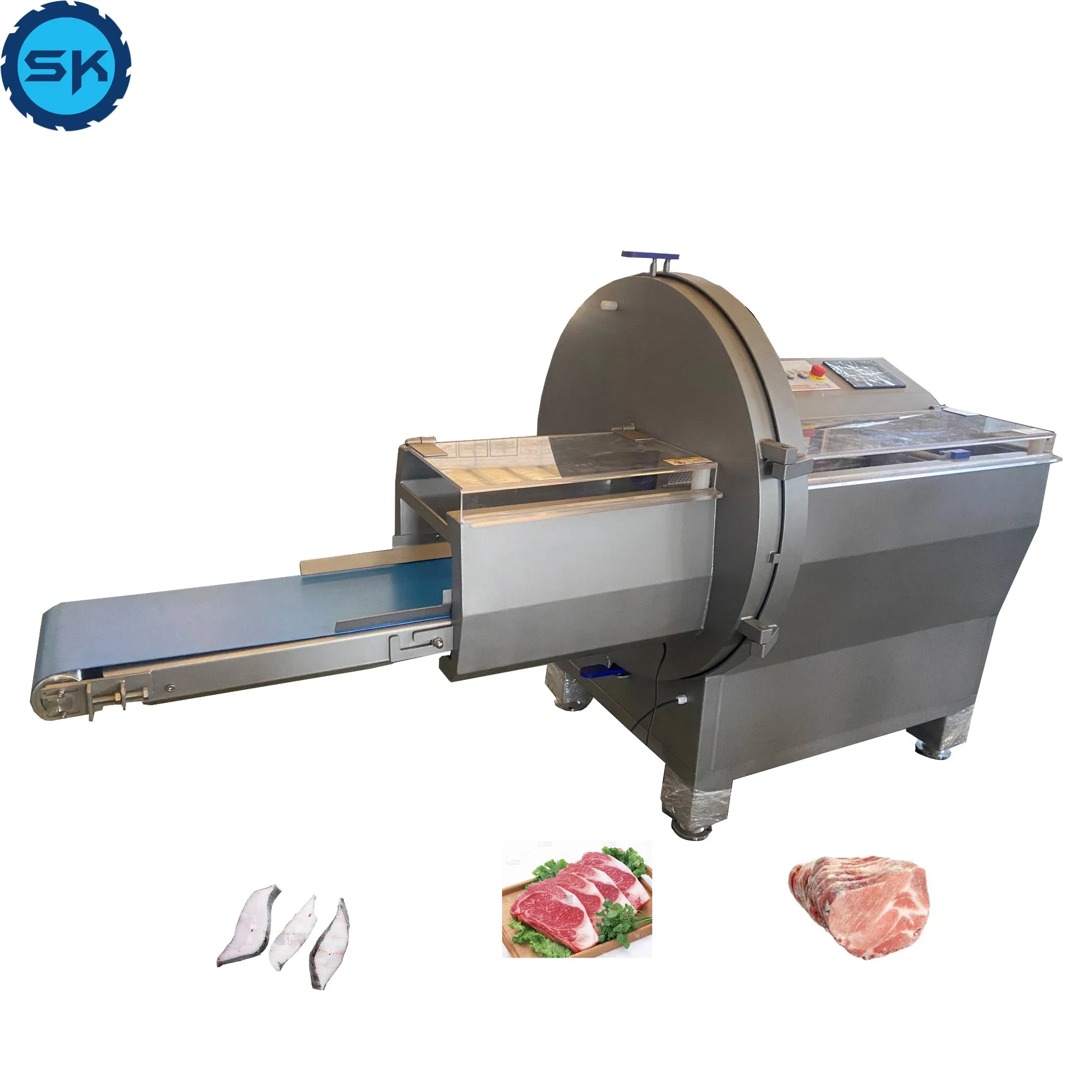 Commercial Automatic Slicing Meat Slicer for Bacon Sausage Frozen Meat