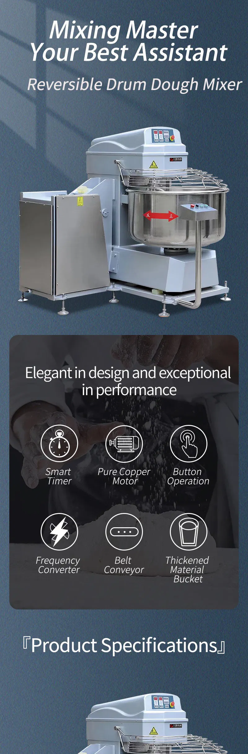 Industrial Dough Mixer Detail 1