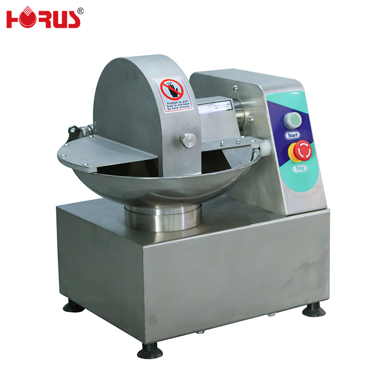 Horus Restaurant Table Top Meat Vegetable Fruit Onion Bowl Cutter Machine Butcher Horizontal Bowl Cutter for Sale