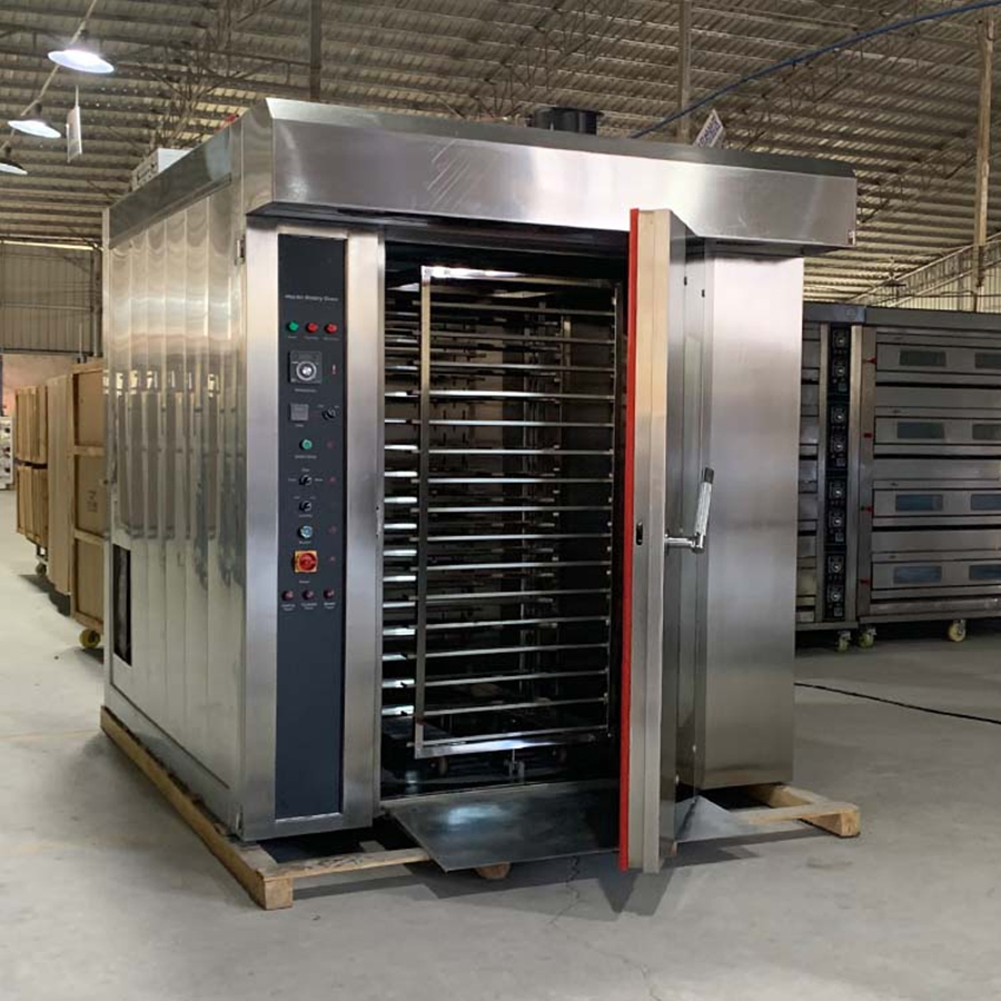Industrial Bakery Equipment Commercial Bakery Oven 16 32 64 Trays Rotary Oven