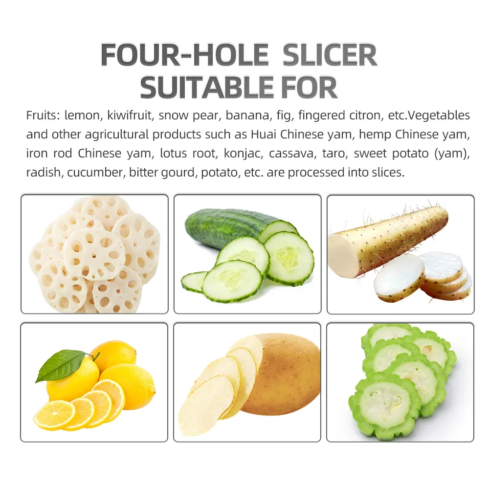 500kg Fruit Vegetable Slicer with Thickness Adjustable Food Onion Potato Carrot Banana Slice Cutter for Food Processing