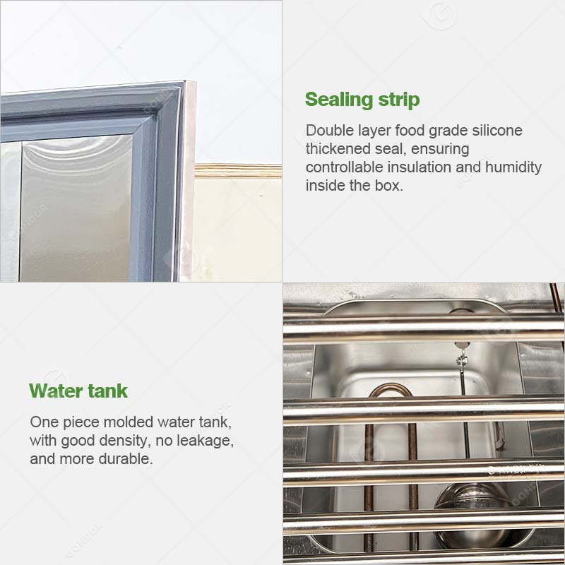 Manufacturer Electric Baking 16 Tray Croissant Bread Fermentation Proofing Dough Retarder Proofer Cabinet Machine