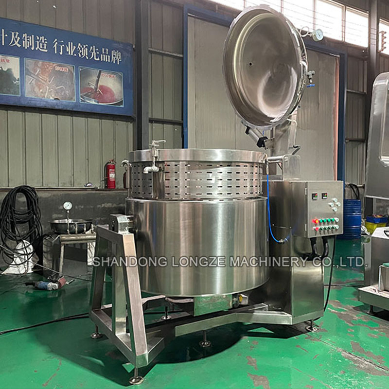 300 Liter Industrial Pressure Cooker Large Commercial Cooking Kettle Pot Steam Cooker