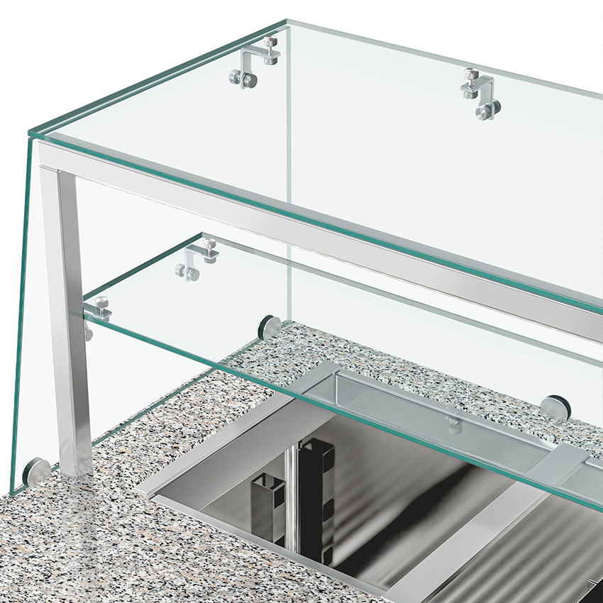 Salad Bar Counte Design Refrigerated Pizza Prep Table Sts2000nod#Gssts2000o