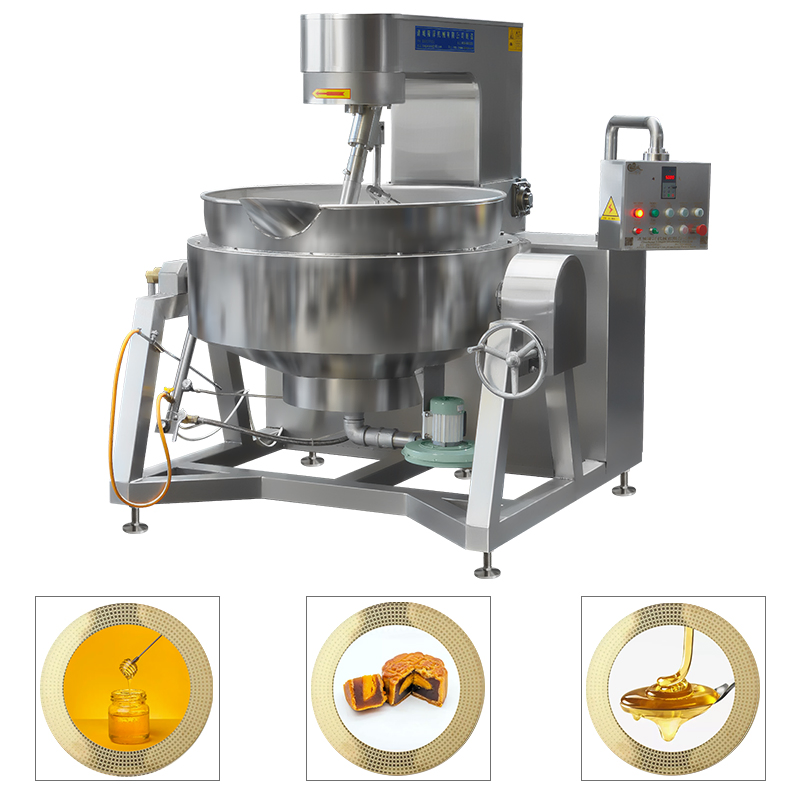 Commercial Automatic Multi Function Planetary Tilting Patato Chicken Egg Jam Mixing Making Electric Gas Steam Cheese Fillings Food Cooker